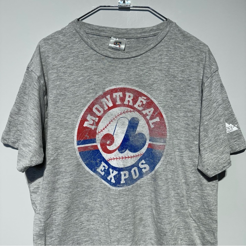 Montreal Expos Short Sleeve T-Shirt / Grey / L